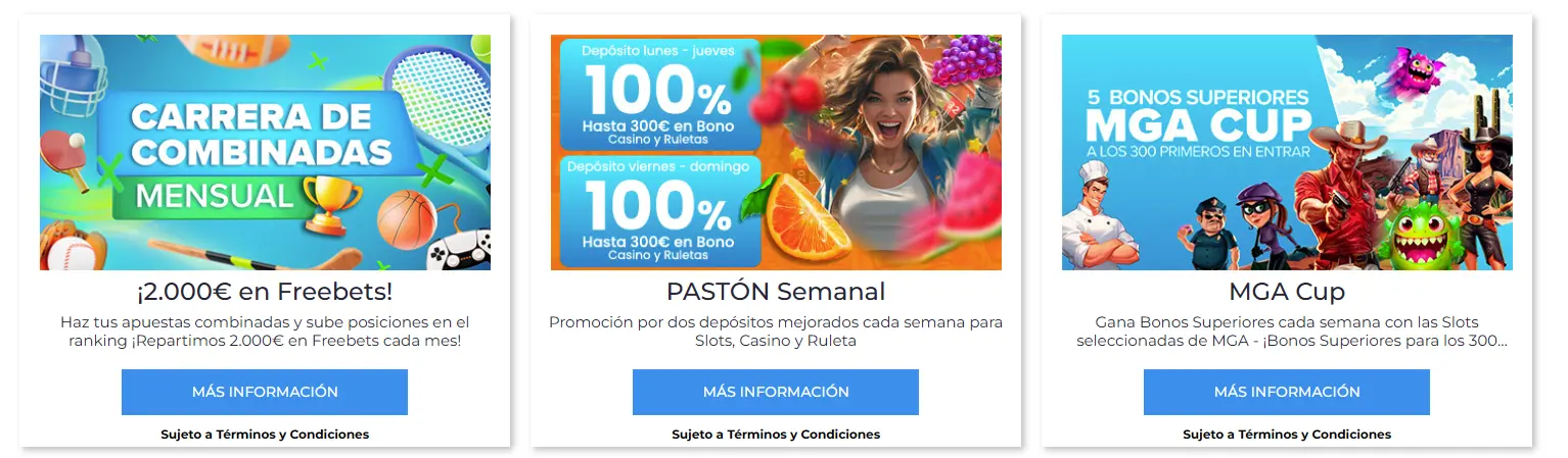 bono VIP Paston Casino