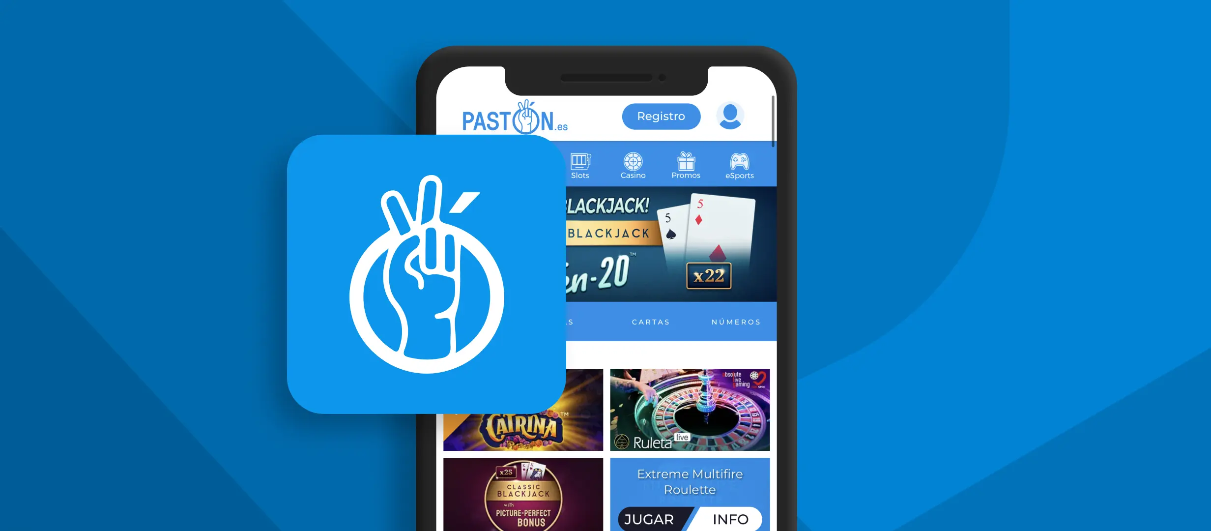 Paston Casino bonos aplicación móvil 
